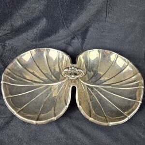 Reed & Barton Two Part Silverplated Tidbit Dish Top Handle Discontinued 1951 VTG